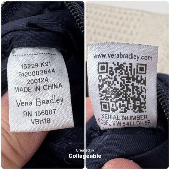 Vera Bradley Lotus Flower Swirl Coin Purse Card Case Wallet - Picture 3 of 7